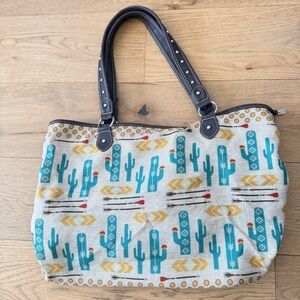 Desert Chic Cactus Tote Bag - Multicolor